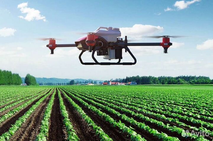 Опрыскивания полей агродронами