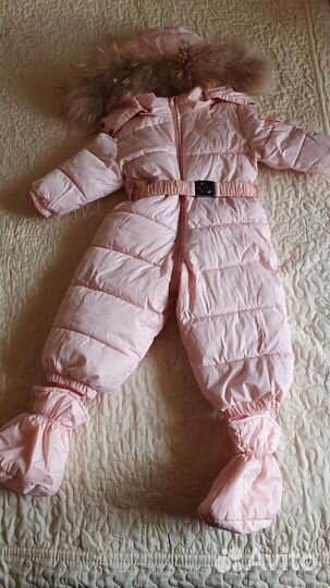 Зимний комбинезон для девочки 74 80 Moncler
