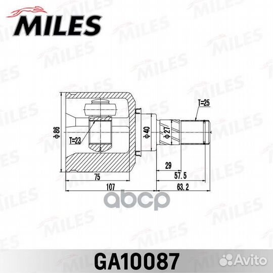 ШРУС nissan almera JPN make nissan 39711-6J000;