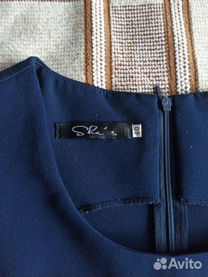 Школьный сарафан синий