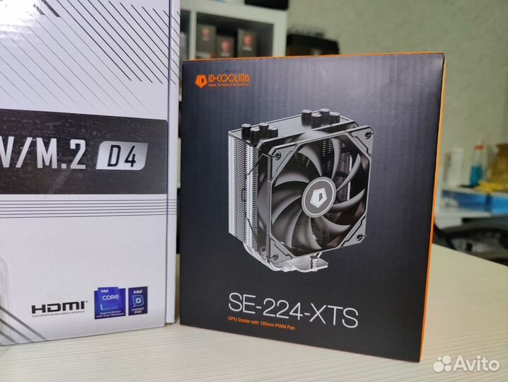 Новый комплект i5 12400f+b760+32gb+кулер