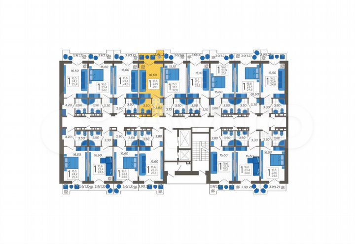 Апартаменты-студия, 25,1 м², 4/12 эт.
