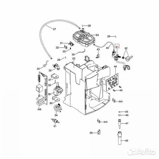 Кран пара для Delonghi EAM. esam 2xxx. 3xxx. 4xxx