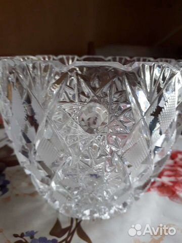Хрустальный салатник советский