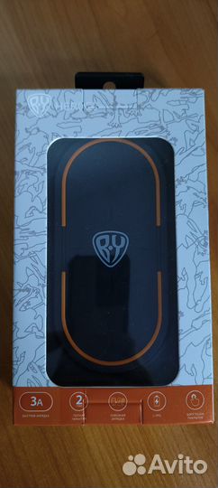 Повербанк 10000мАч беспроводная зарядка