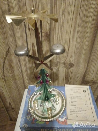 Винтажная Елка сувенир СССРВечерний звон