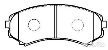Колодки тормозные дисковые mitsubishi: pajero 97.8