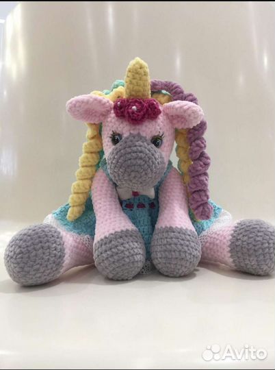 Единорожка плюшевая игрушка