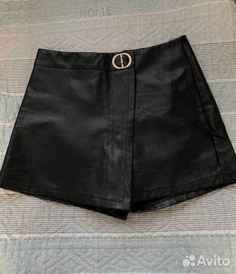 Юбка шорты экокожа