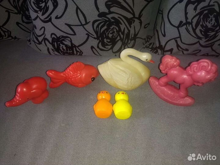 Пластмассовые и резиновые игрушки ссср60-80года