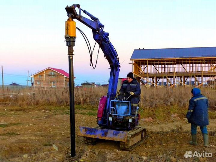 Фундамент свайный-винтовой под ключ
