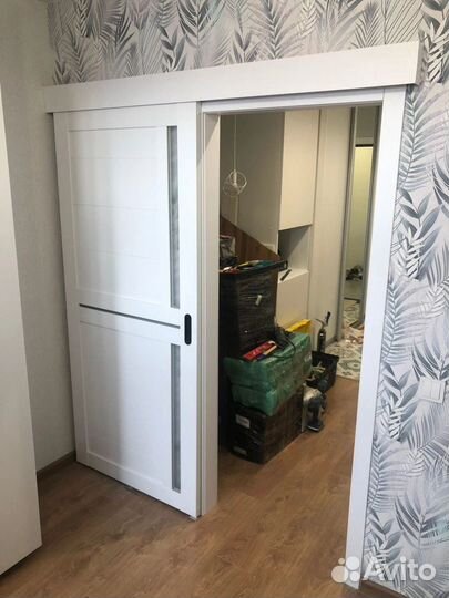 Раздвижные двери в комнату и ванную, влагостойкие