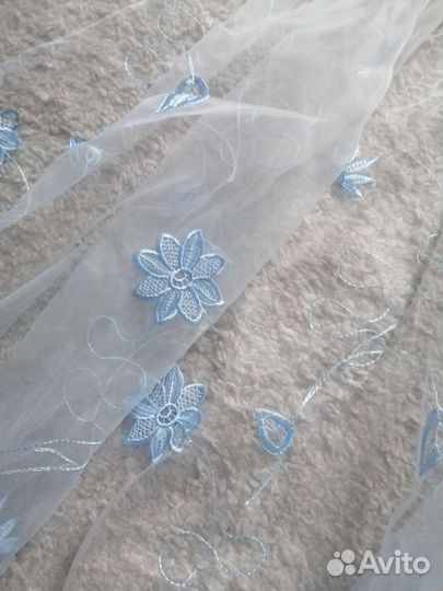 Тюль с вышивкой 5м