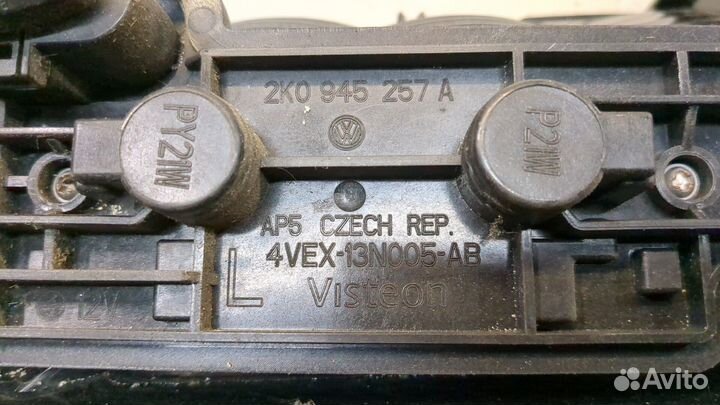 Фонарь (задний) левый Volkswagen Caddy, 2008