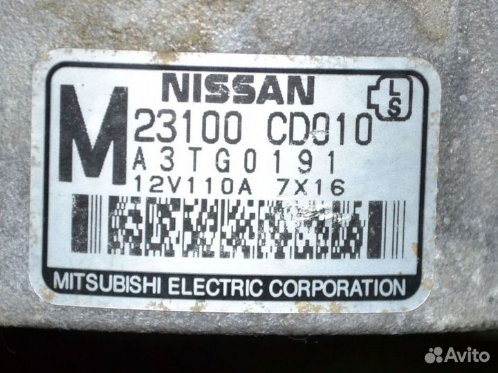 Генератор Infiniti / Nissan G35 (V35), FX35