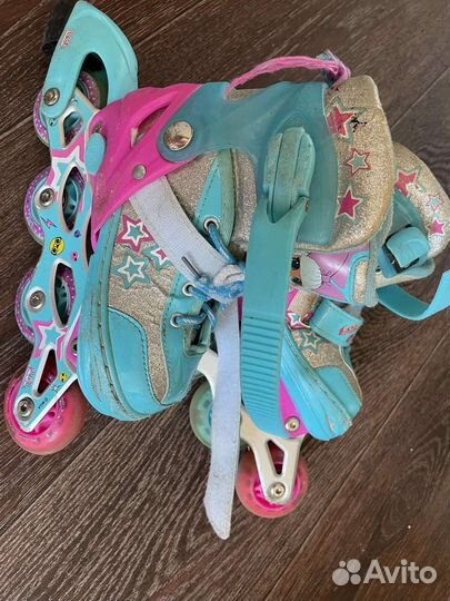 Роликовые коньки детские раздвижные 30