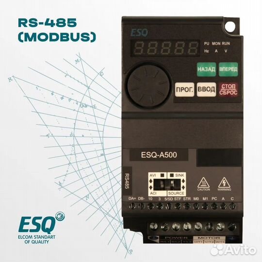 Частотный преобразователь ESQ-A500 3.7 кВт 380В