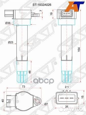 Катушка зажигания MMC pajero/montero 06- 3.8 ST