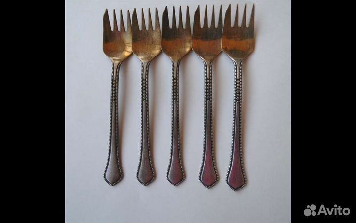 Вилки десертные Элегант, мельхиор