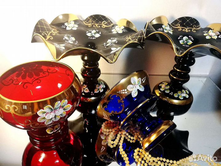 Богемия вазы стекло