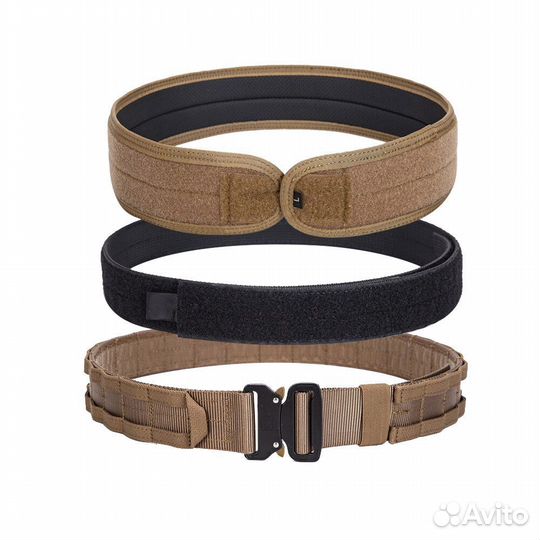 Тактический пояс, трёхслойный с molle