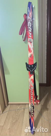 Беговые лыжи 120 см ботинки 32, 35 размеры