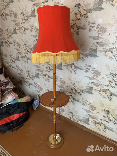 Торшер напольный со столиком СССР