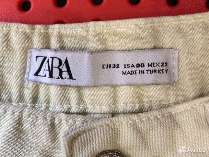 Джинсовые шорты zara 32