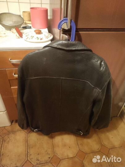 Кожаная куртка мужская 52/170