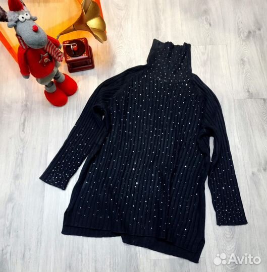 Свитер черный оверсайз