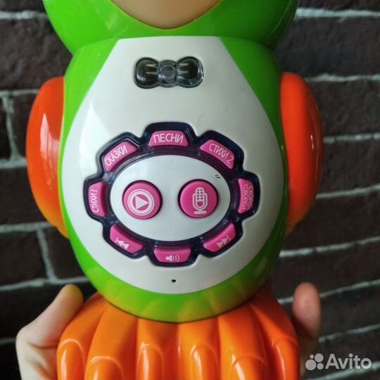 Умный попугай музыкальная игрушка