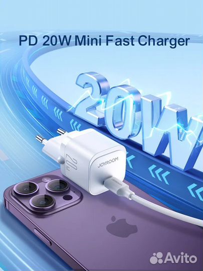 Адаптер Блок питания Joyroom JR-TCF02 Mini PD 20W