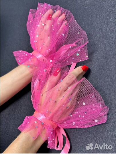 Рукава манжеты розовые