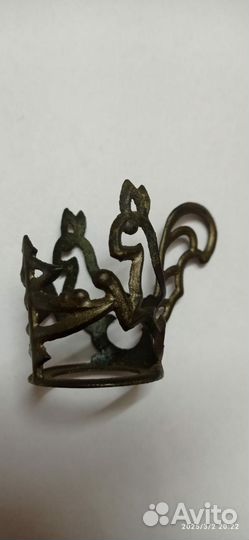 Кукольный детский подстаканник СССР, силумин