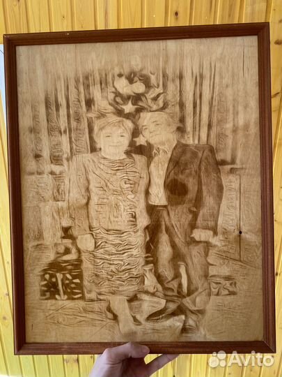 Выжигание портретов на дереве