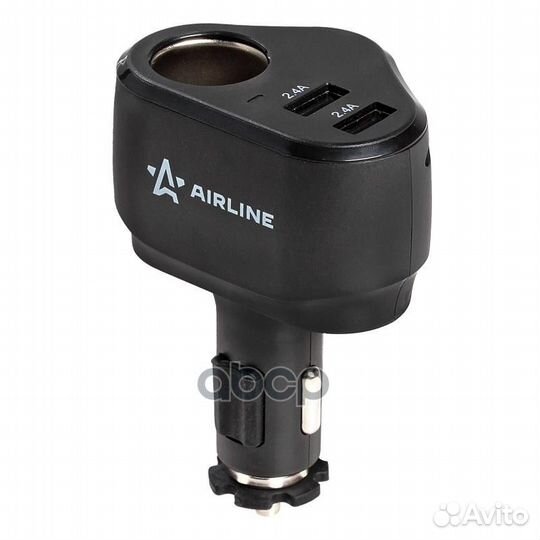 Прикуриватель-разветвитель 1 гнездо + 2xUSB 2.4