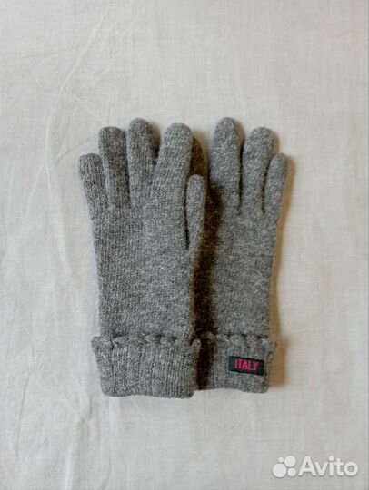 Шарф палантин + перчатки (шерсть)