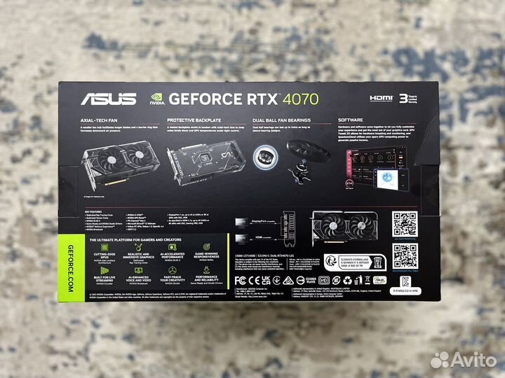 Asus RTX 4070 Dual Новая