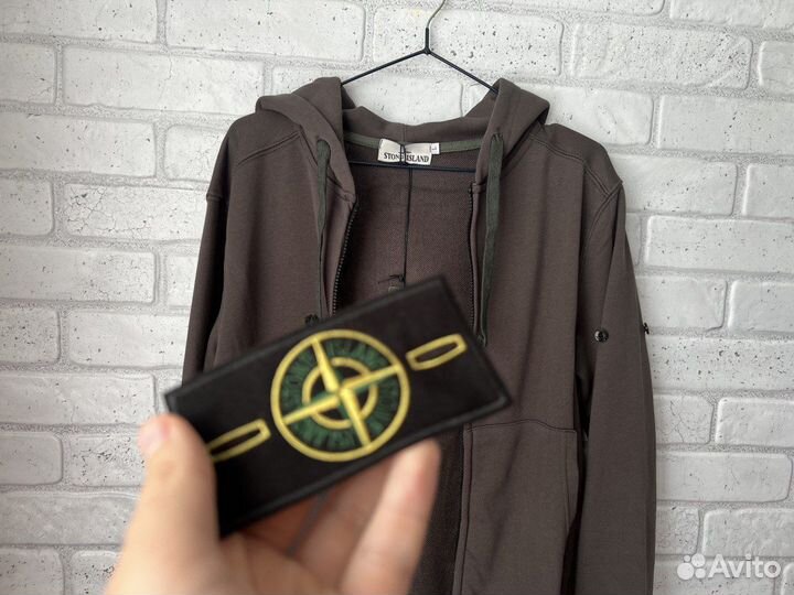 Зип худи stone island черная