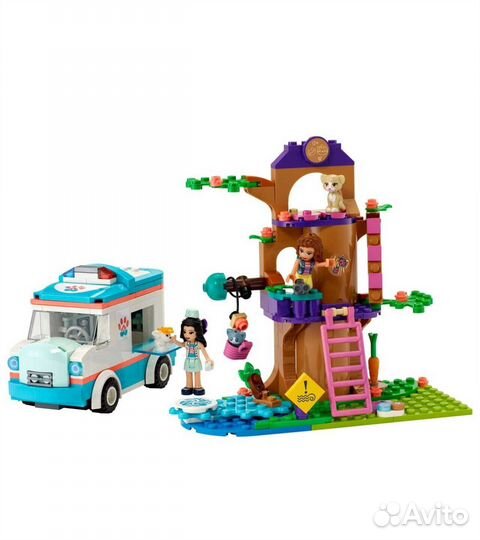 Lego friends машина скорой ветеренарной помощи