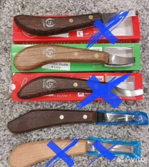 Инструменты для расчистки копытного рога лошади