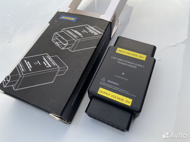 Адаптер 24В/12В для грузовиков OBD2