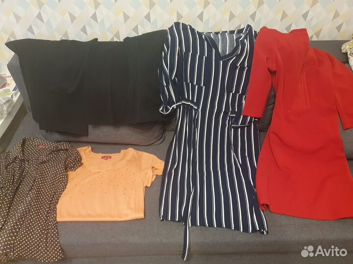 Пакет вещей 42 -44 р. Платья, брюки, рубашки