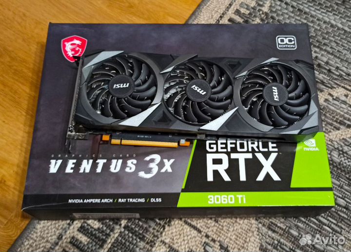 Видеокарта MSI GeForce RTX 3060 Ti ventus 3X OC