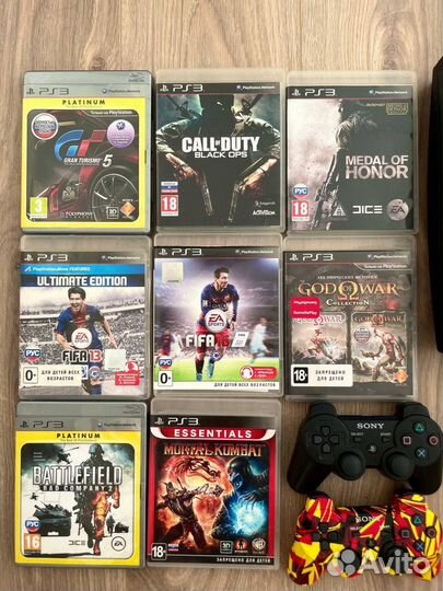 Sony PS3 Slim + 49 игр