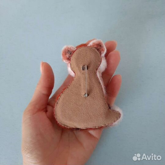 Брошь лиса для девочки женщины ручная работа