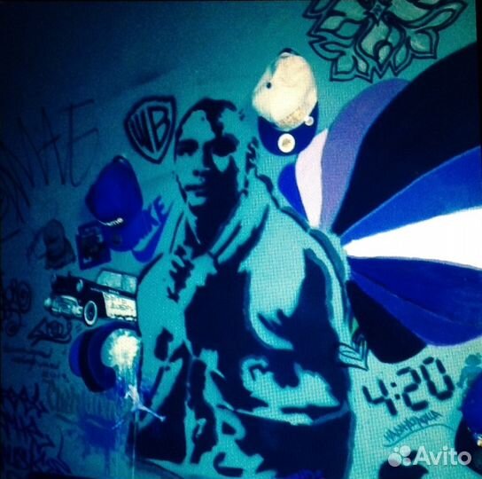 Роспись стен жилых и нежилых помещений