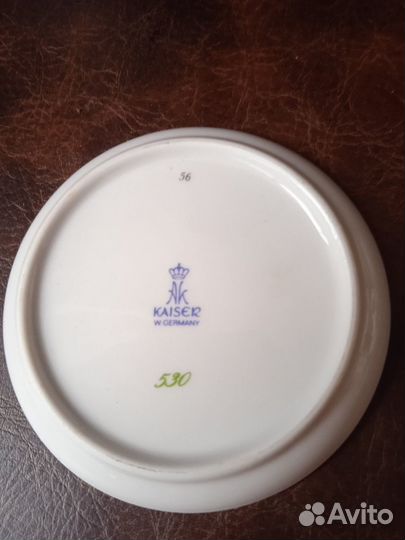 2 антикварные фарфоровые тарелочки Kaiser Германия