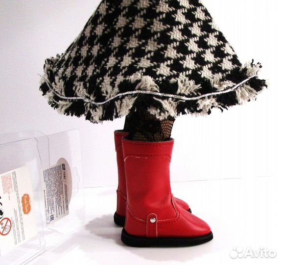 Сапоги Paola Reina модельные красные, для кукол 32