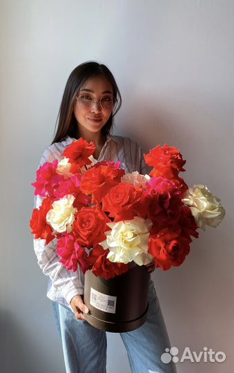 Розы в коробке #6